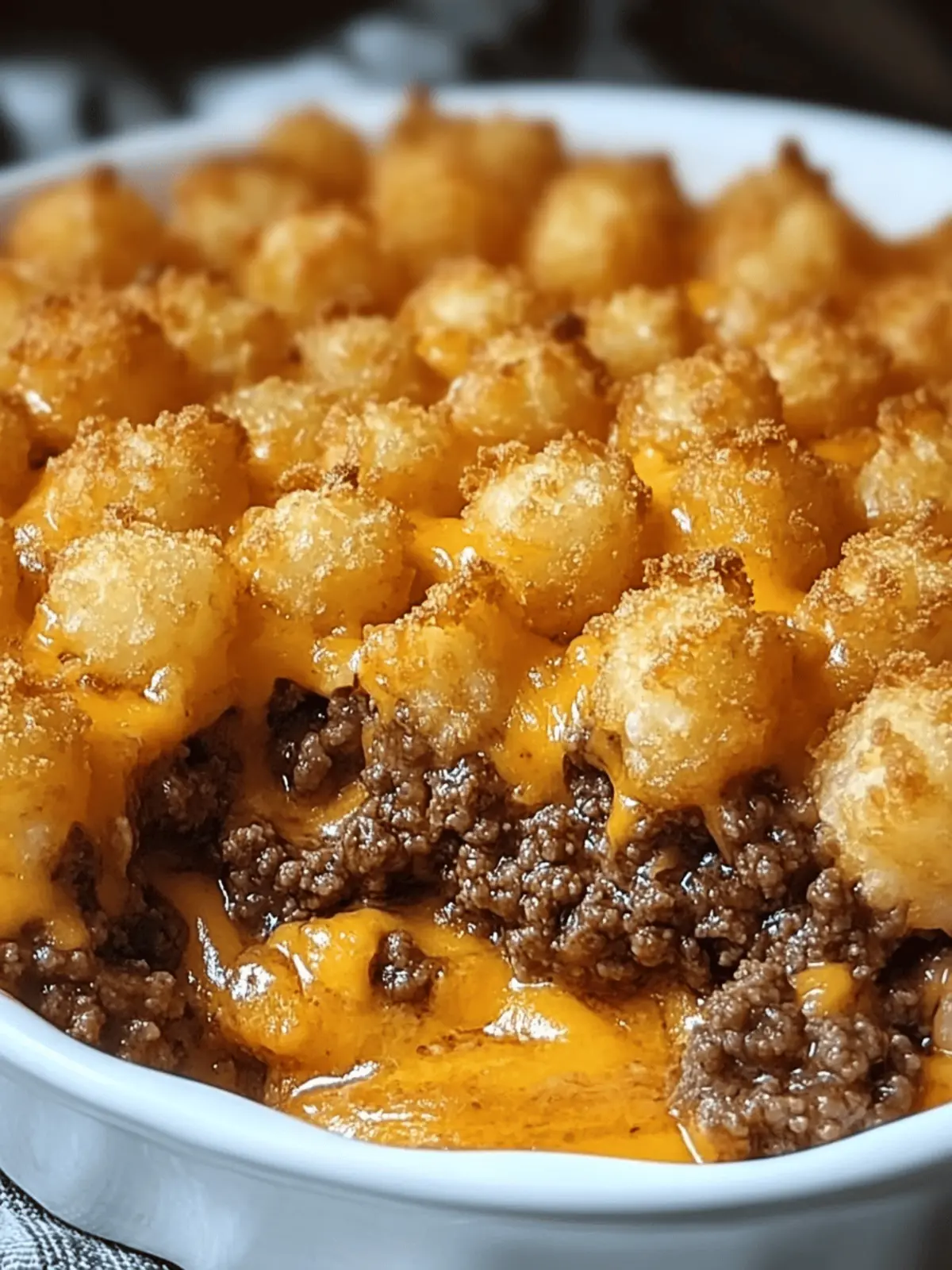 Tater Tot Casserole with Ground Beef