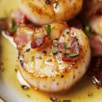 Scallops with Bacon and White Wine Sauce