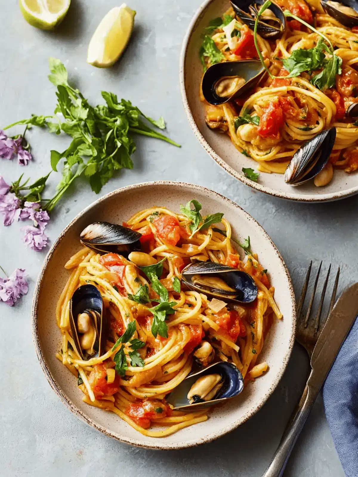 Tomato & Mussel Pasta