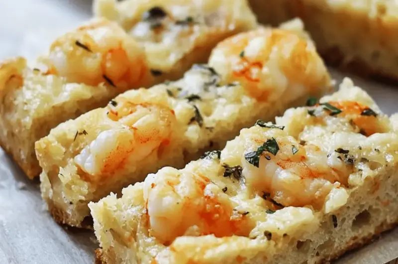 Cheesy Shrimp Ciabatta