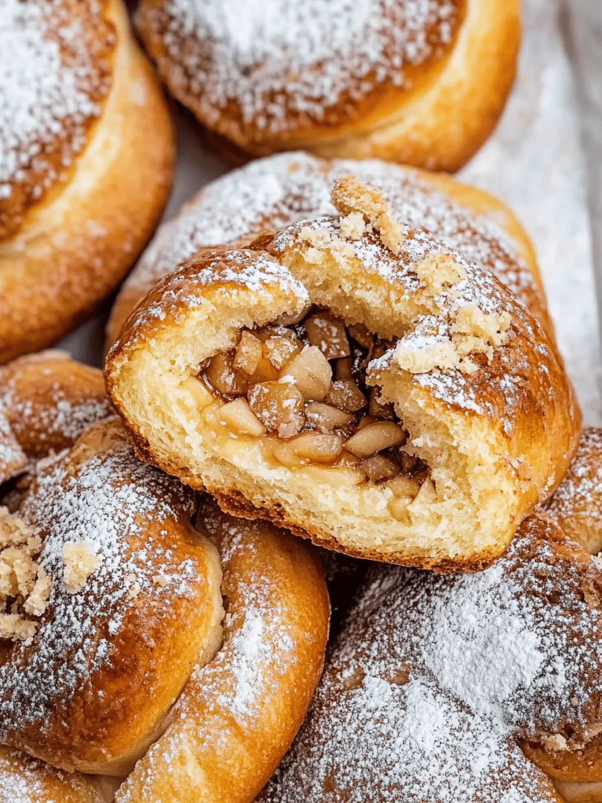 Apple Cheesecake Brioche Buns
