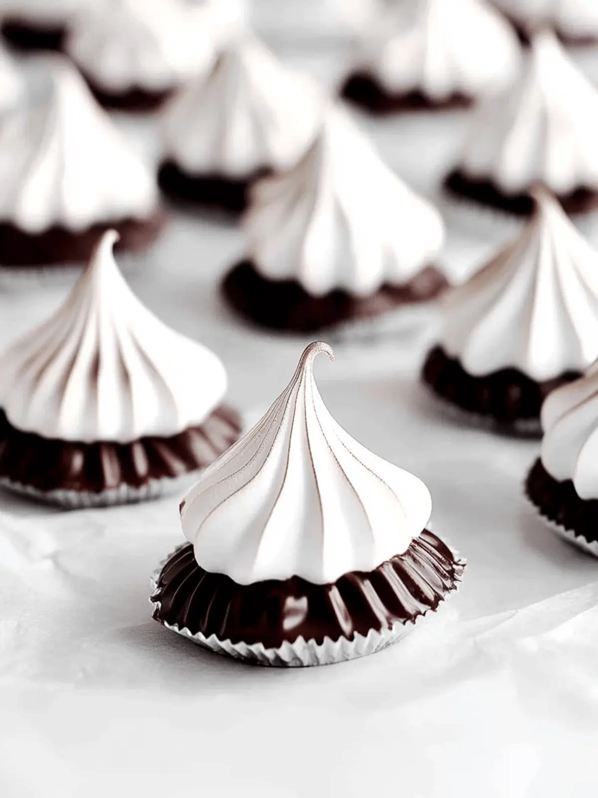 Chocolate Dipped Meringue Cookies
