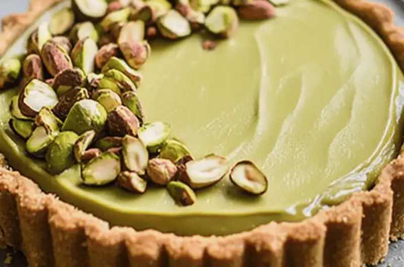 Pistachio Tart with Creamy Pistachio Paste