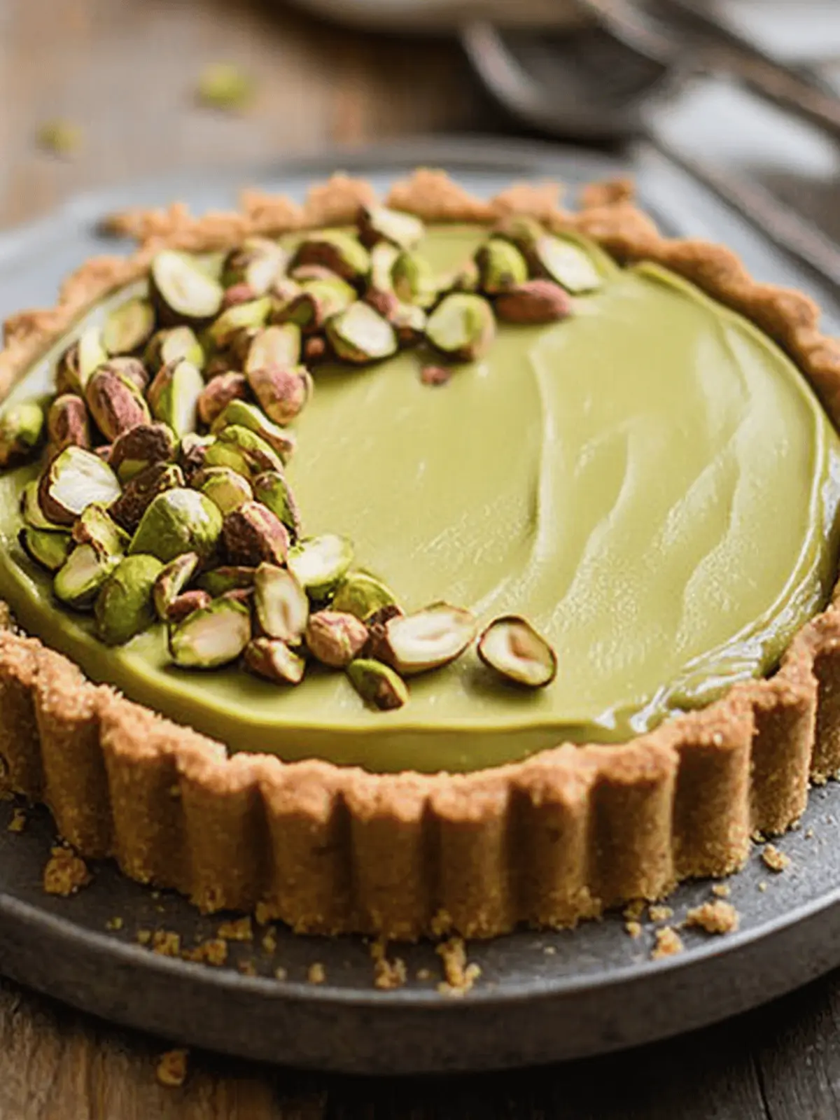 Pistachio Tart with Creamy Pistachio Paste