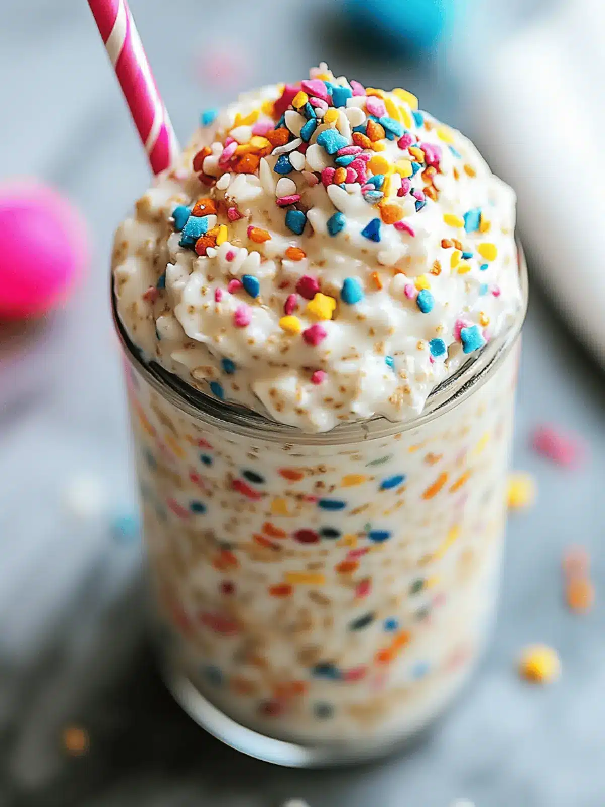 Birthday Cake Overnight Oats