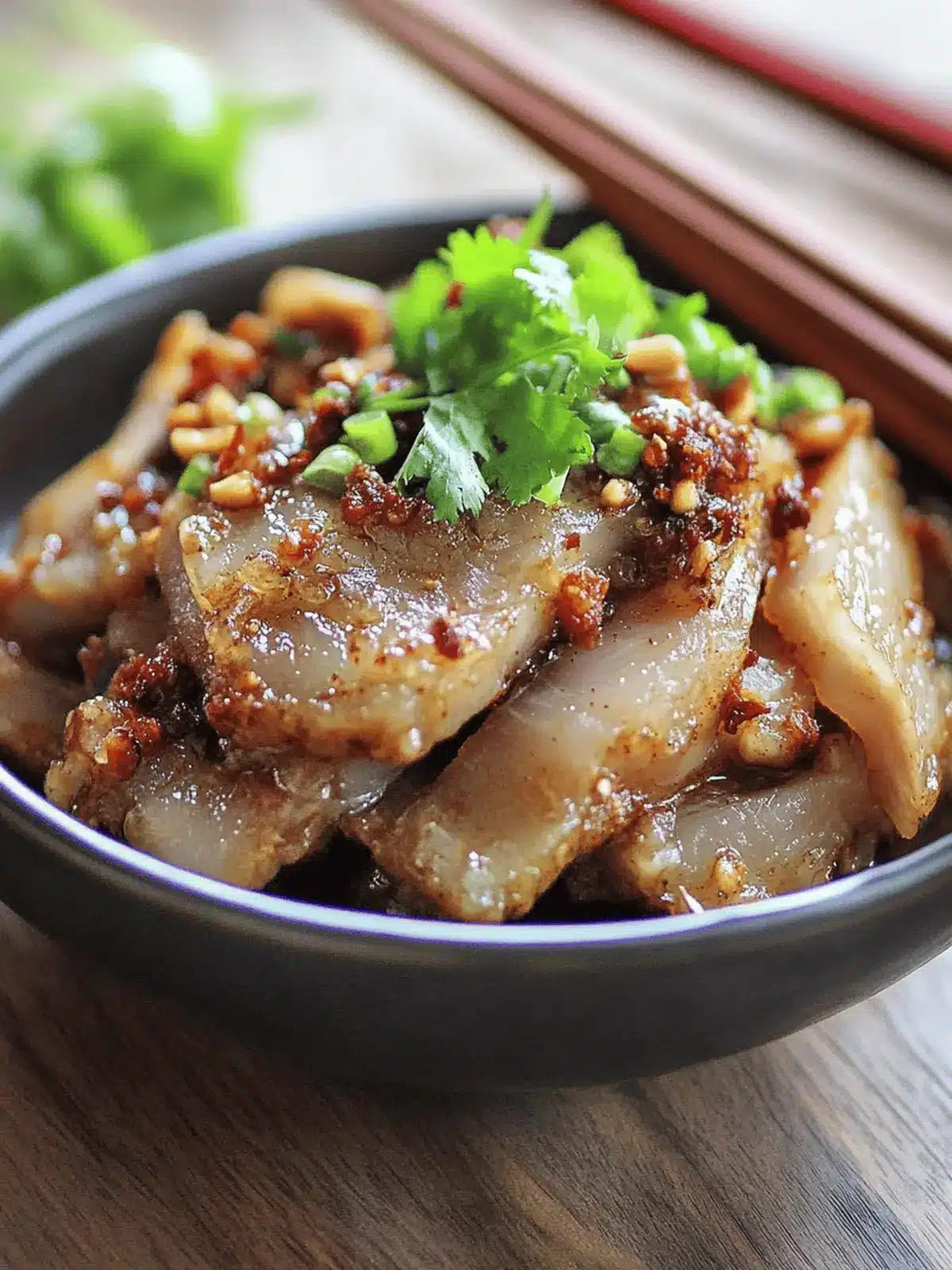 Pork Belly with Spicy Garlic Sauce