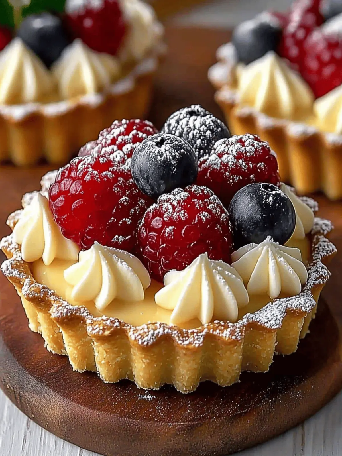 White Chocolate Mousse Tartlets