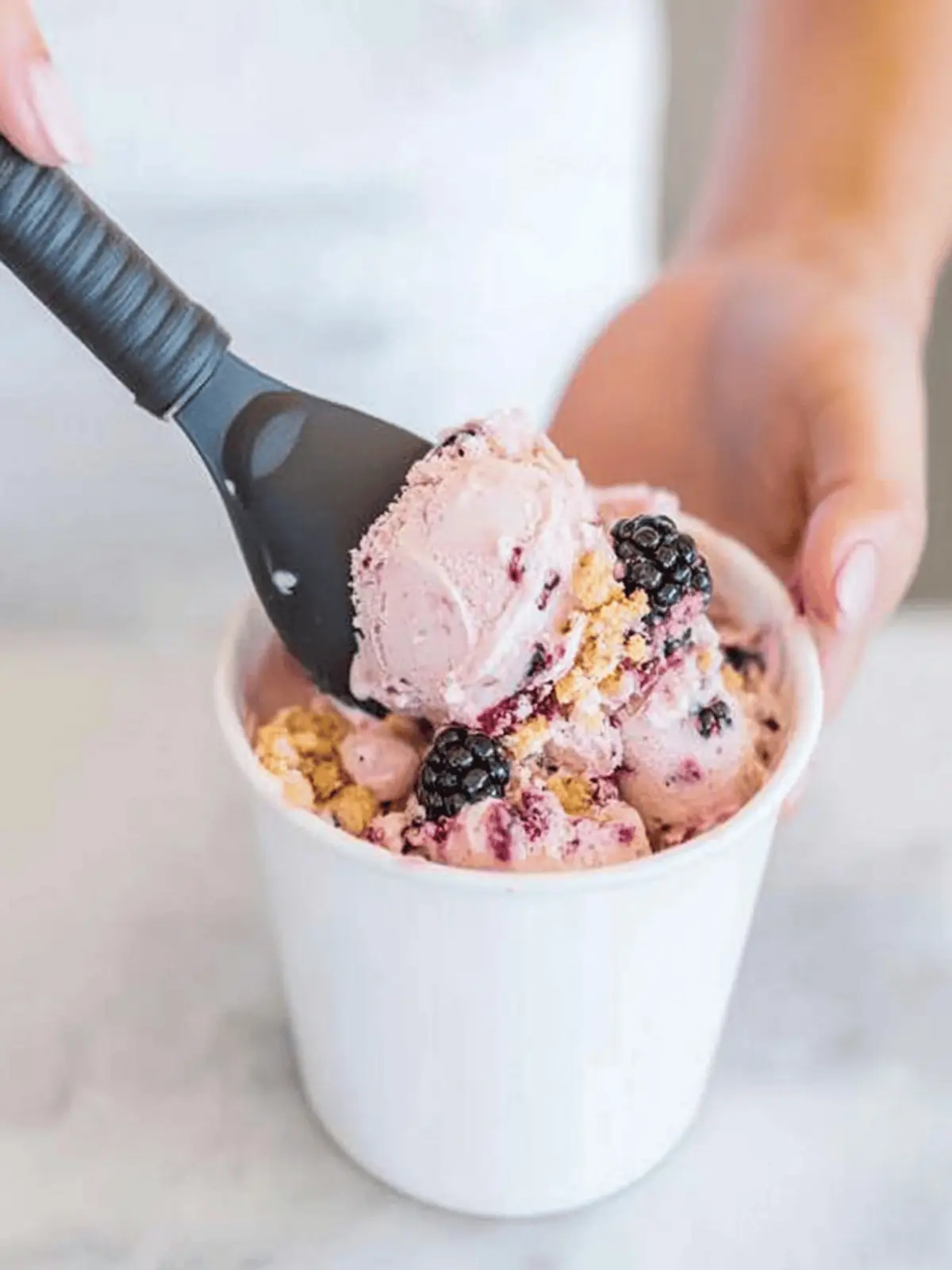 Blackberry Cobbler Ice Cream