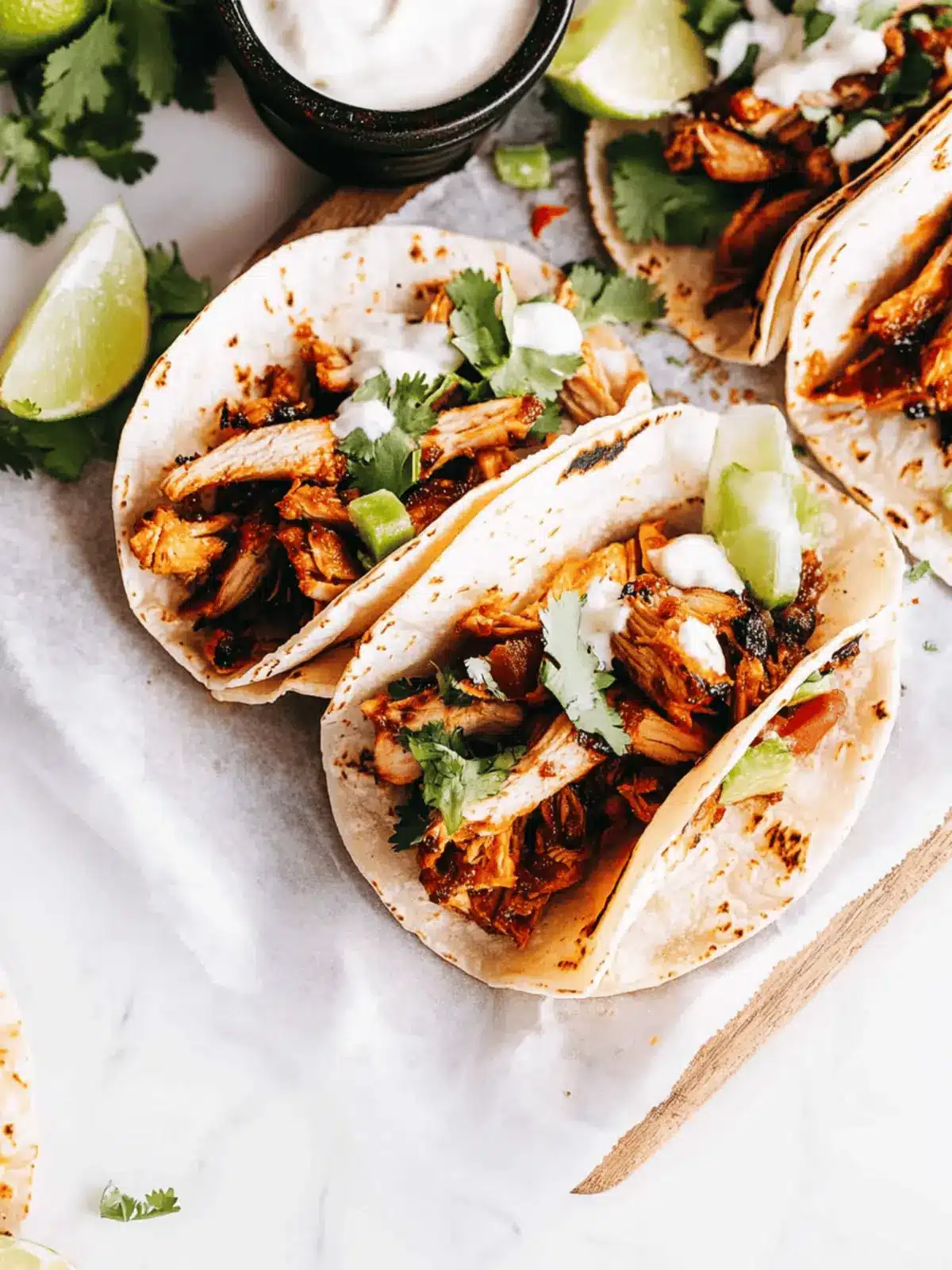 Authentic Mexican Chicken Street Tacos