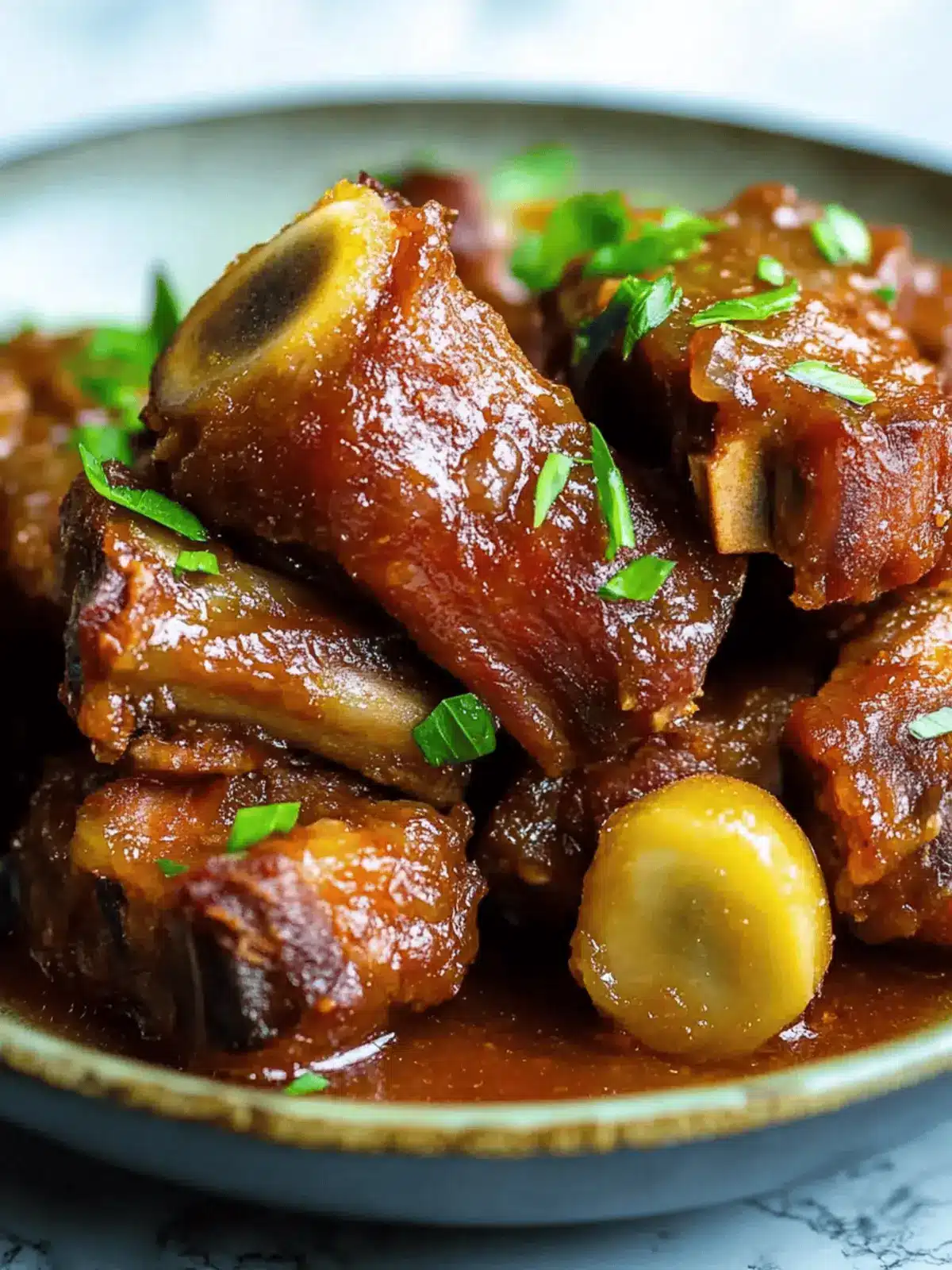 Irresistible Braised Pork Spare Ribs in Coconut Bliss 2 Braised Pork Spare Ribs