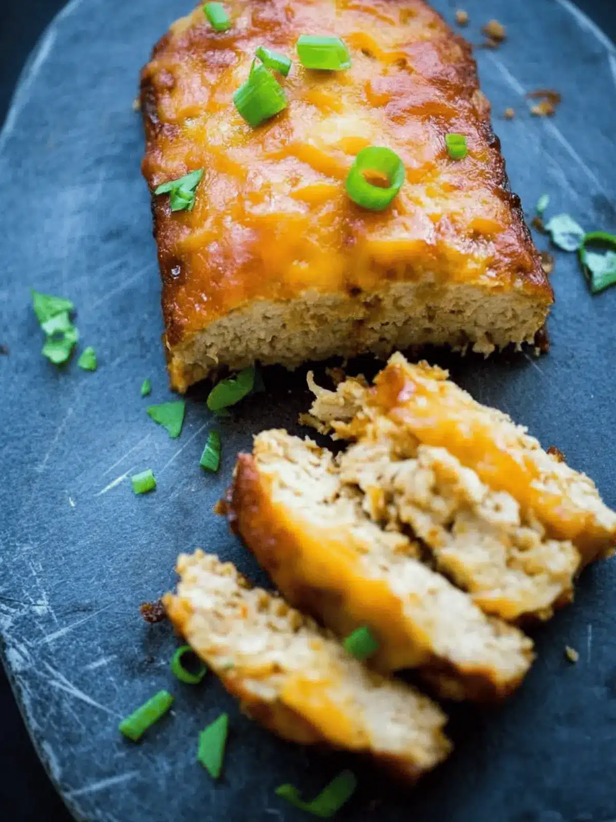 BBQ Cheddar Chicken Meatloaf