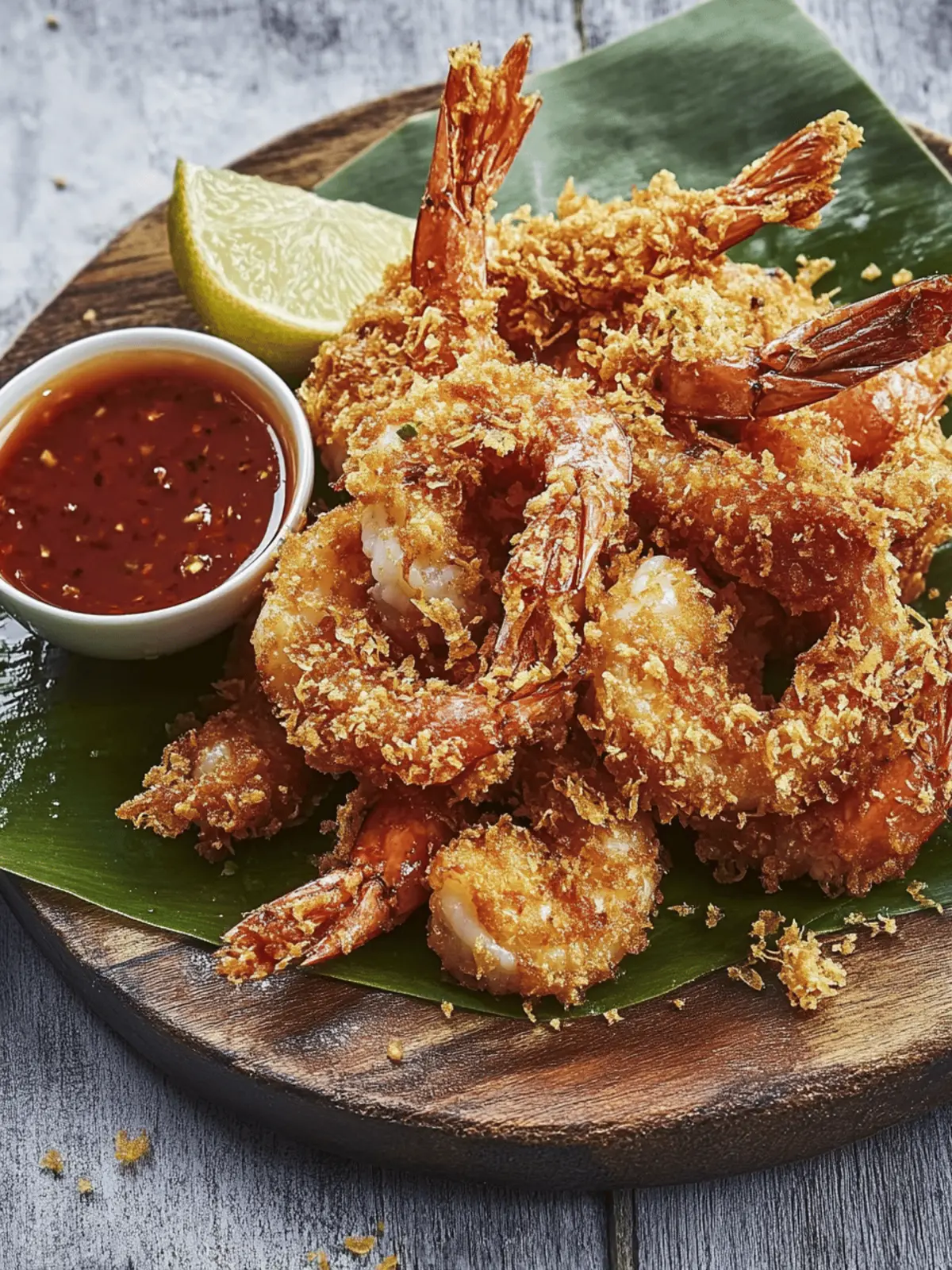 Bali Prawns with Crunchy Cornflake Coating & Zesty Chutney 3 Bali Prawns