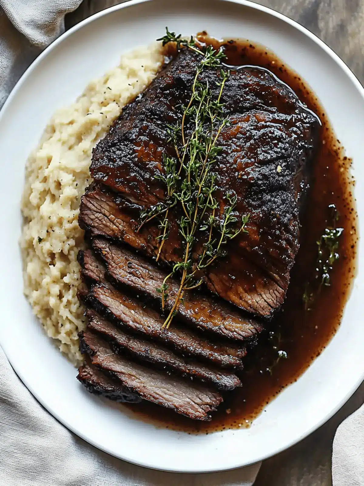 Savory Red Wine Braised Brisket