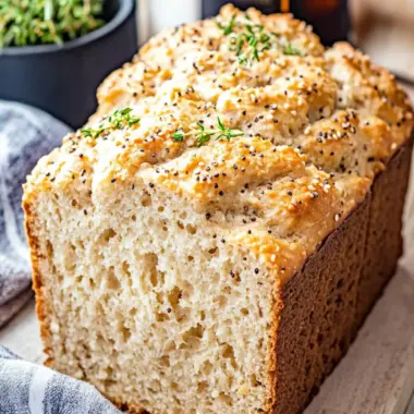 Easy Everything Bagel Beer Bread with Cheddar Goodness 9 Everything Bagel Beer Bread