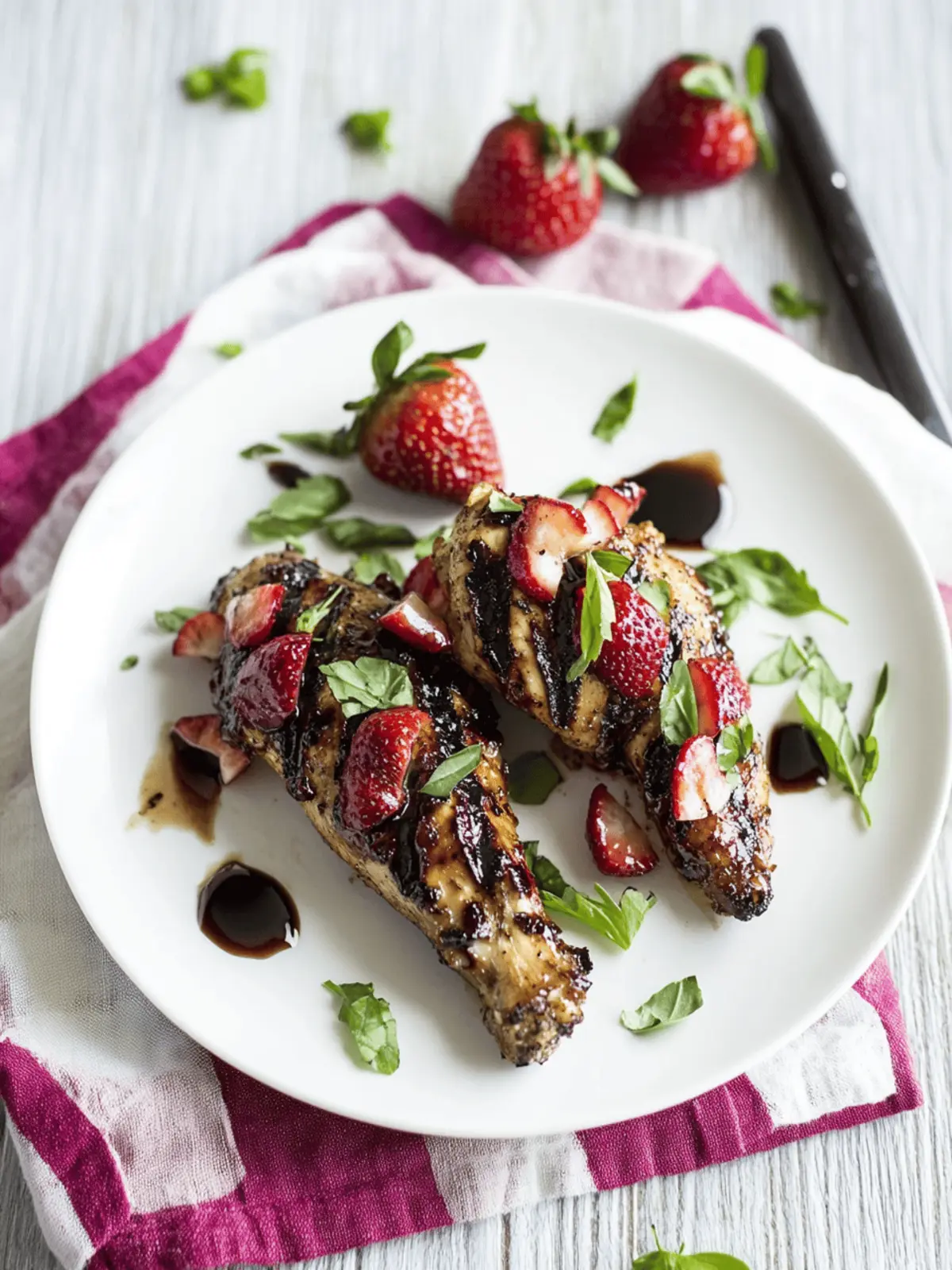 Strawberry Balsamic Grilled Chicken