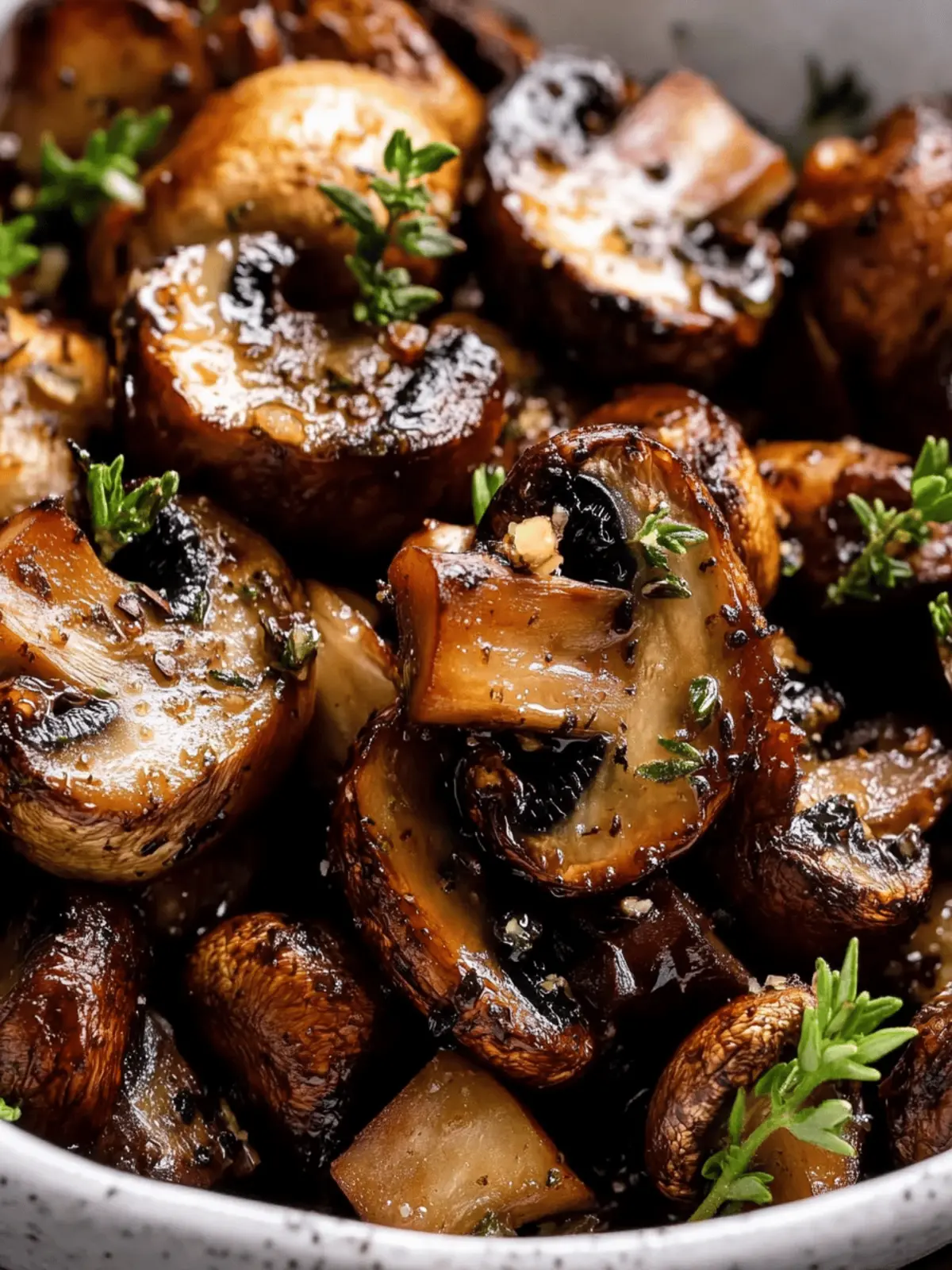 Roasted Mushrooms (Garlic + Balsamic)