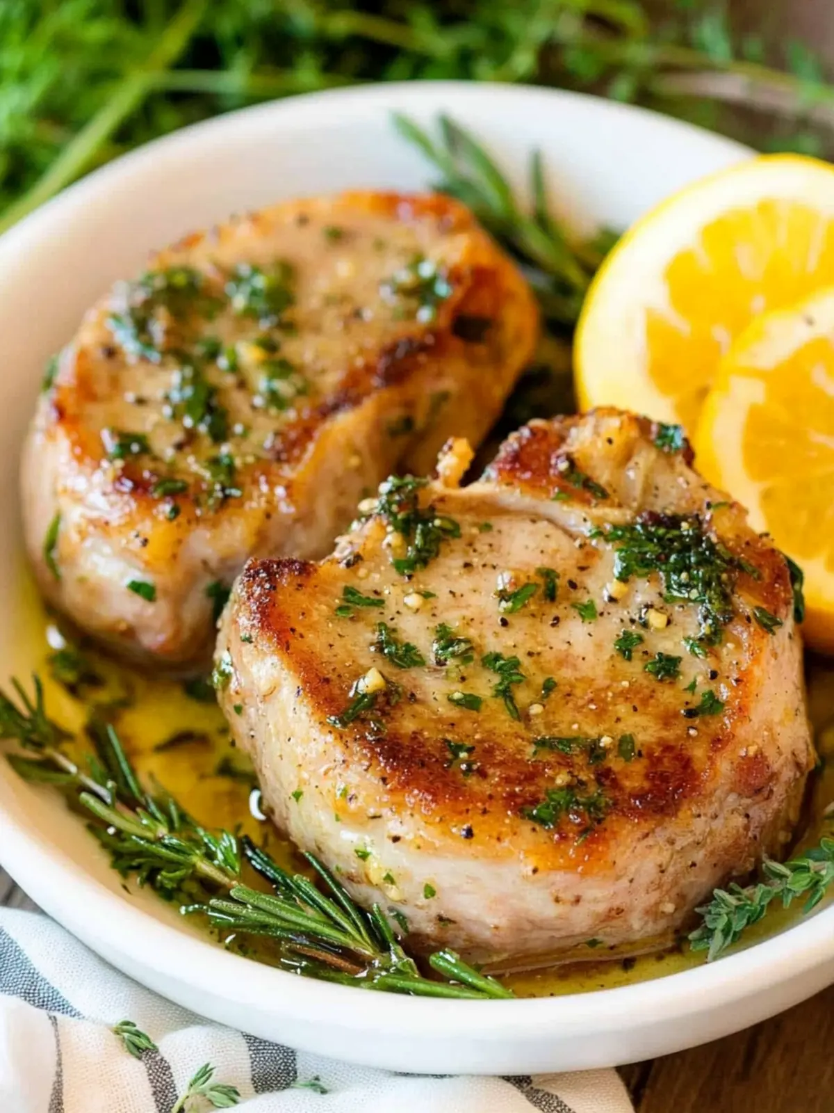 Baked Boneless Pork Chops with Garlic and Rosemary Magic 4 Baked Boneless Pork Chops