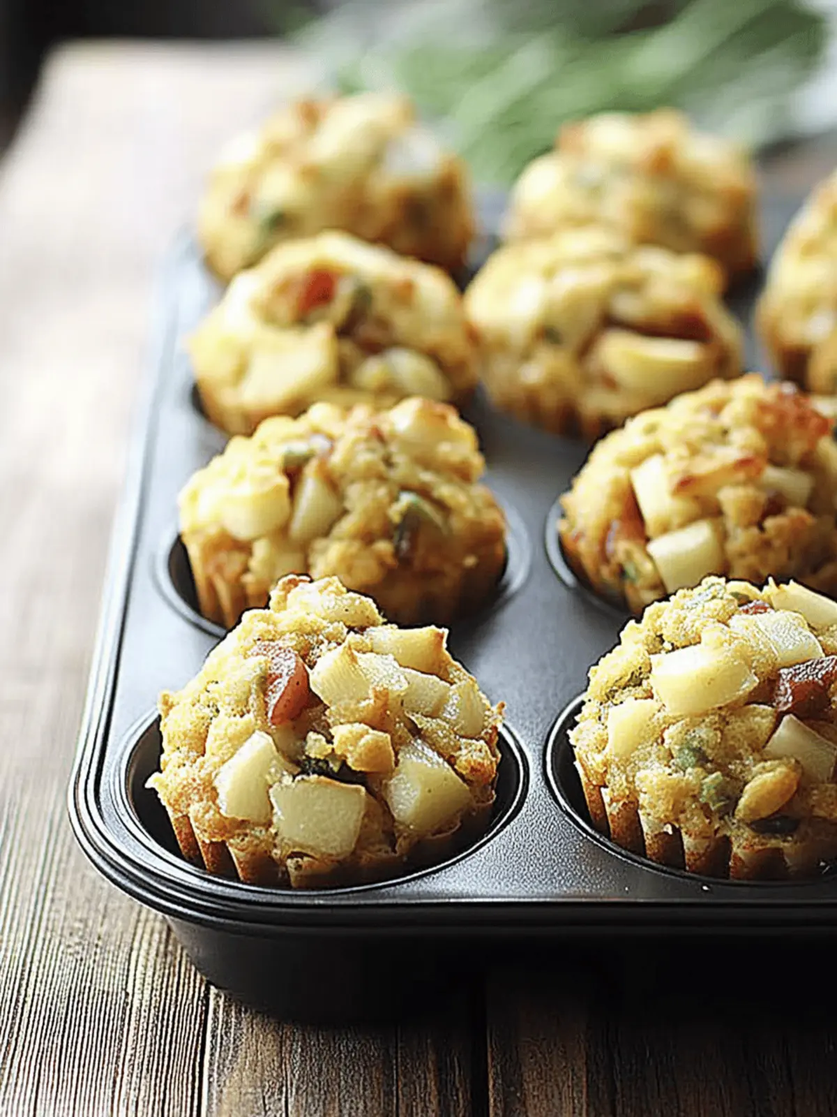 Apple and Onion Stuffin' Muffins