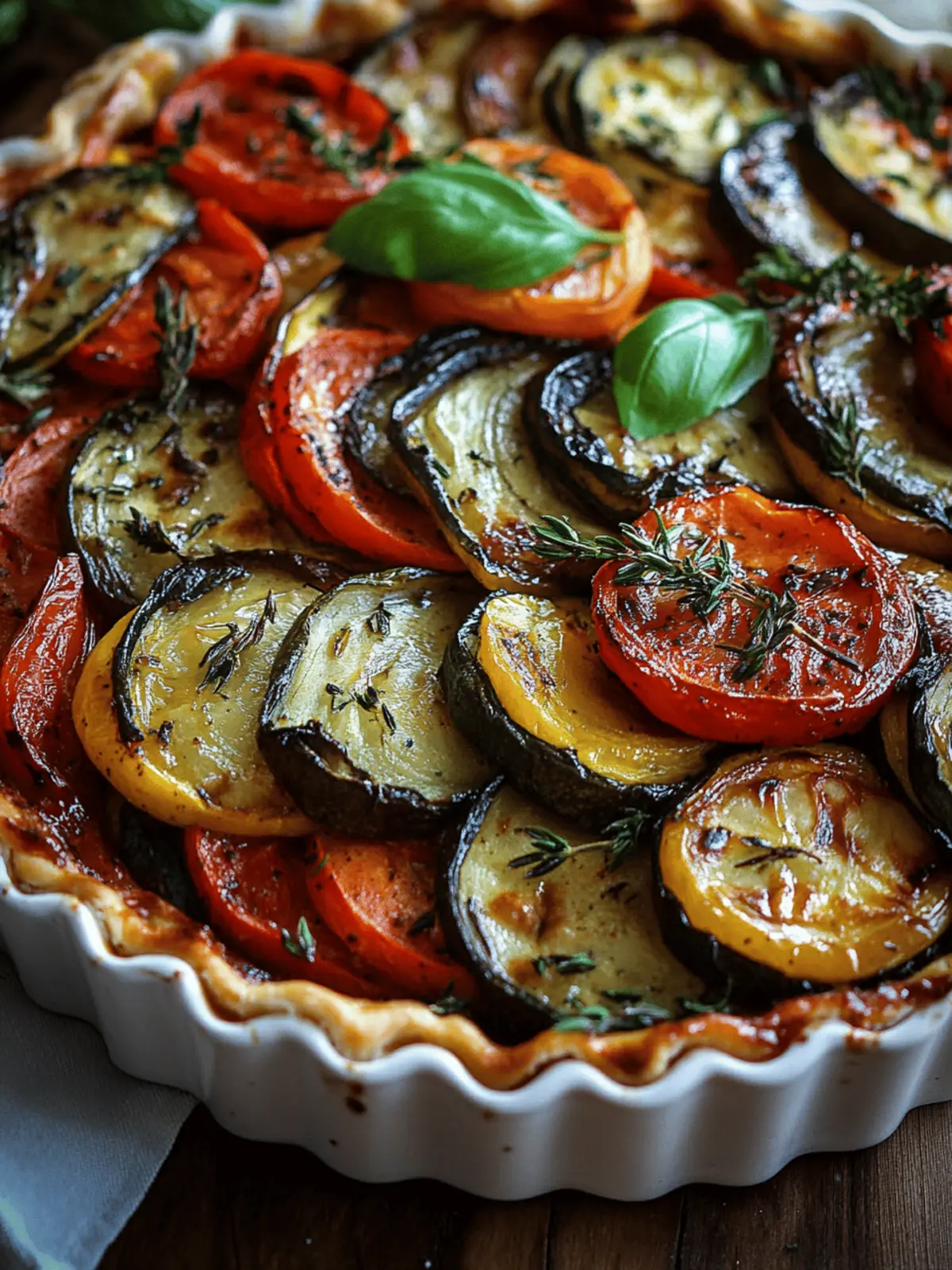 Elevate Dinner with French Roasted Ratatouille Tart Delight 2 French Roasted Ratatouille
