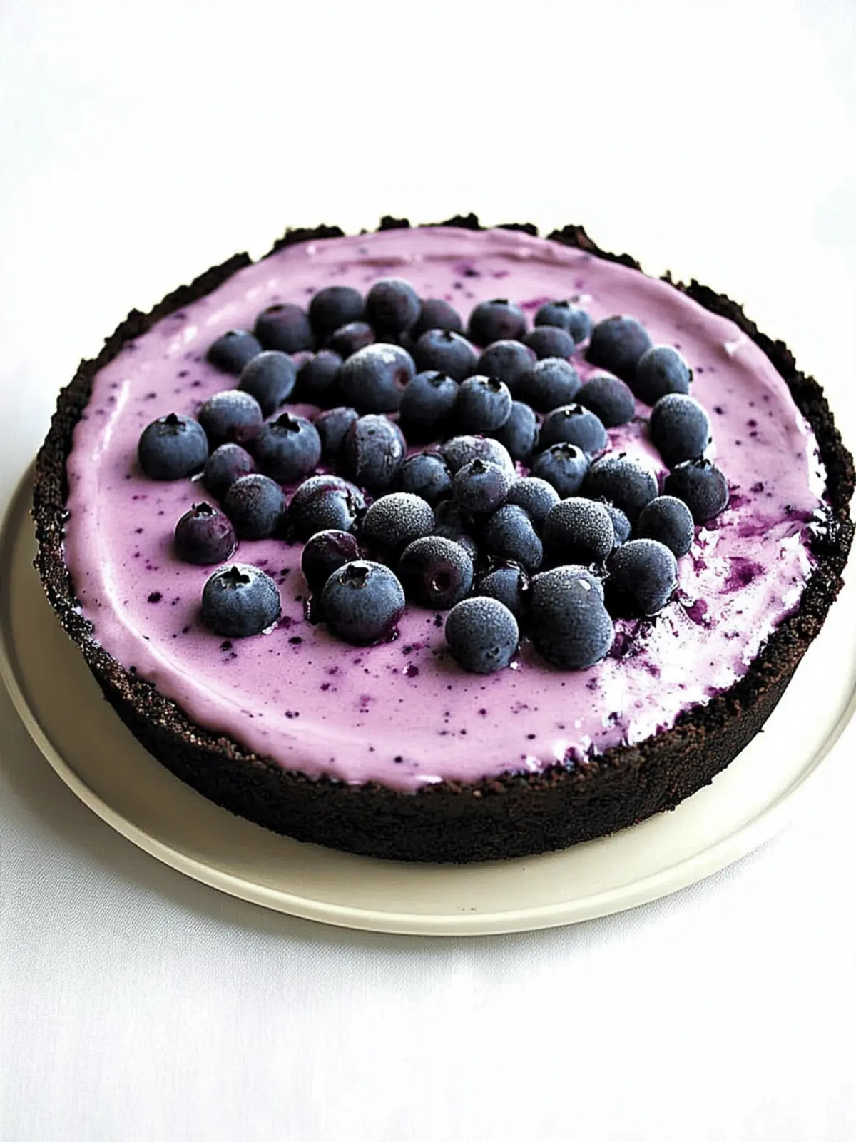 Blueberry Ice Cream Pie