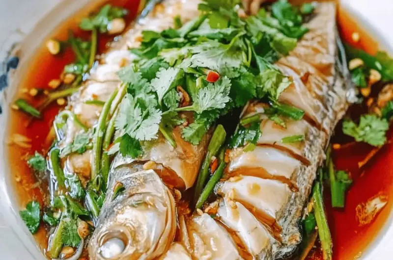 Chinese Steamed Whole Fish