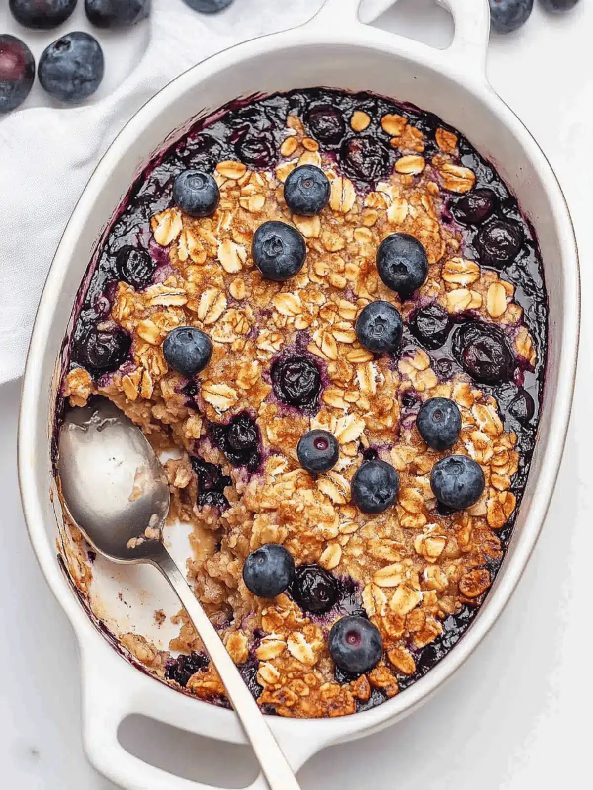 Cozy Up with Delicious Blueberry Baked Oatmeal Bliss 2 Blueberry Baked Oatmeal
