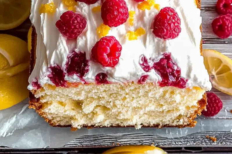 Gluten-Free Lemon and Raspberry Loaf Cake
