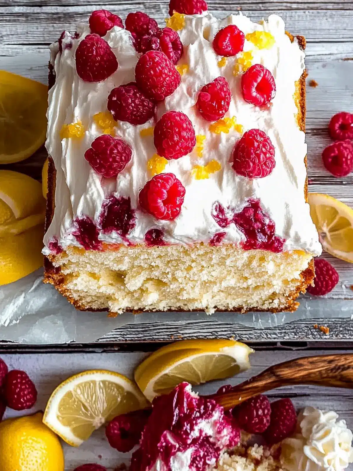Gluten-Free Lemon and Raspberry Loaf Cake