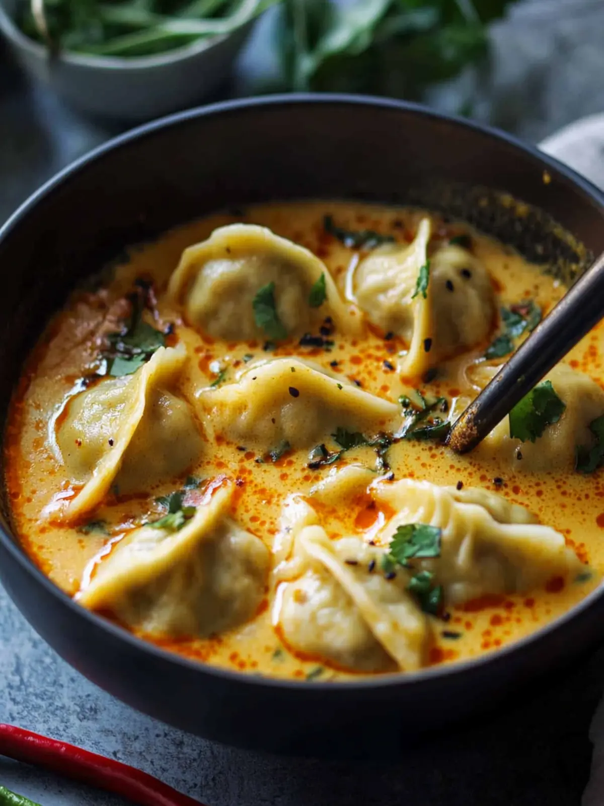 Coconut Curry Soup With Dumplings to Warm Your Soul 4 Coconut Curry Soup With Dumplings