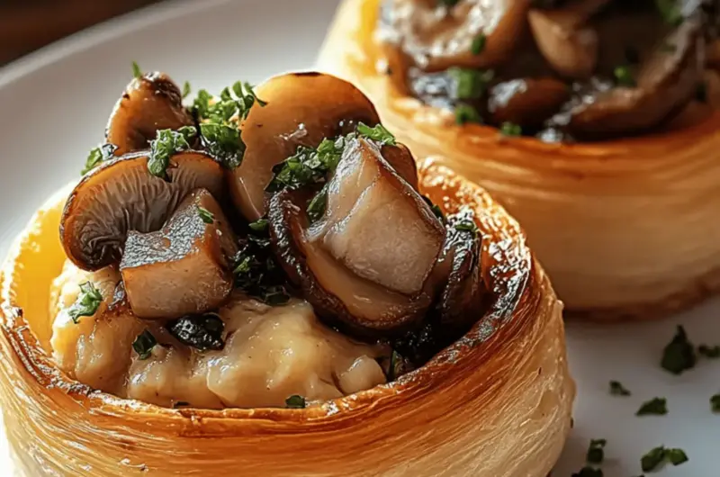 Chicken and Mushroom Vol Au vent
