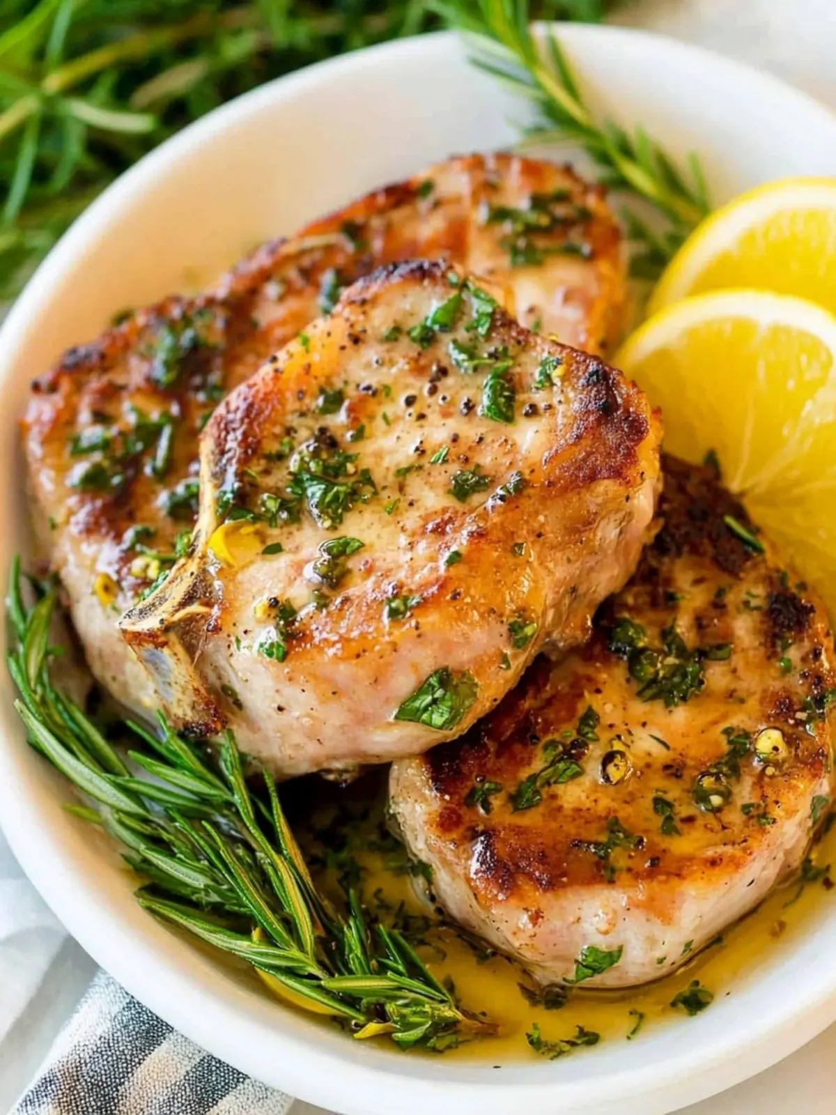 Baked Boneless Pork Chops with Garlic and Rosemary Magic 2 Baked Boneless Pork Chops