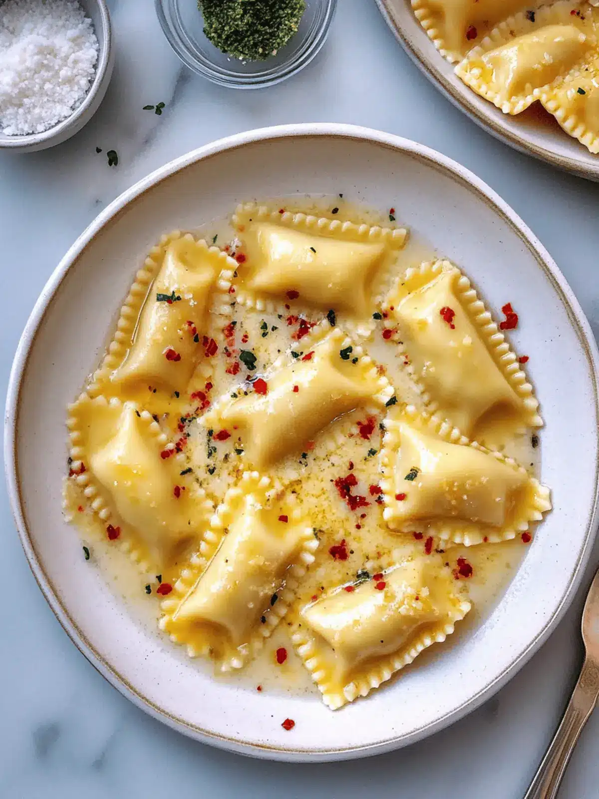 Roasted Garlic & Whipped Ricotta Agnolotti