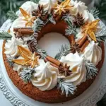 Spiced Gingerbread Wreath Cake