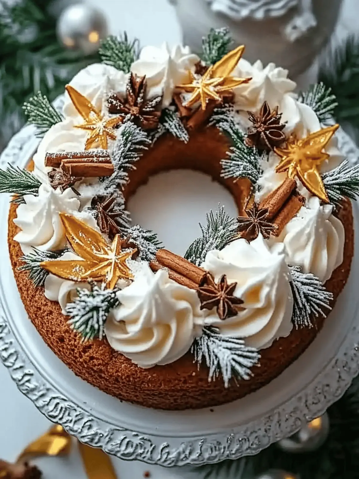 Spiced Gingerbread Wreath Cake for a Cozy Holiday Table 5 Spiced Gingerbread Wreath Cake
