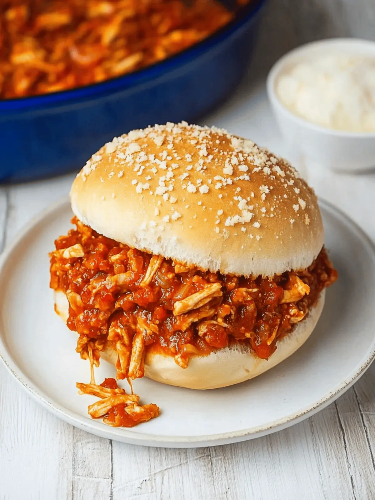 Chicken Parmesan Sloppy Joes