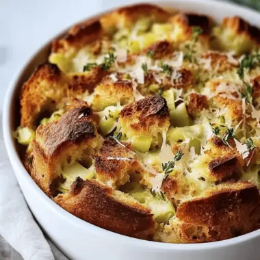 Savory Gruyere and Leek Bread Pudding for Cozy Evenings 9 Savory Gruyere and Leek Bread Pudding
