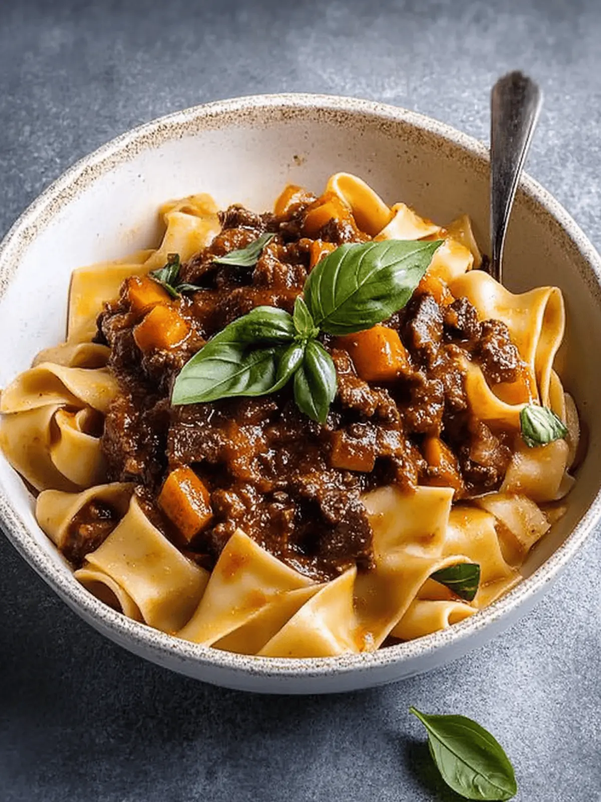 Breadmaker Beef Ragu with Homemade Pasta