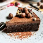 Vegan Hazelnut Flourless Chocolate Cake