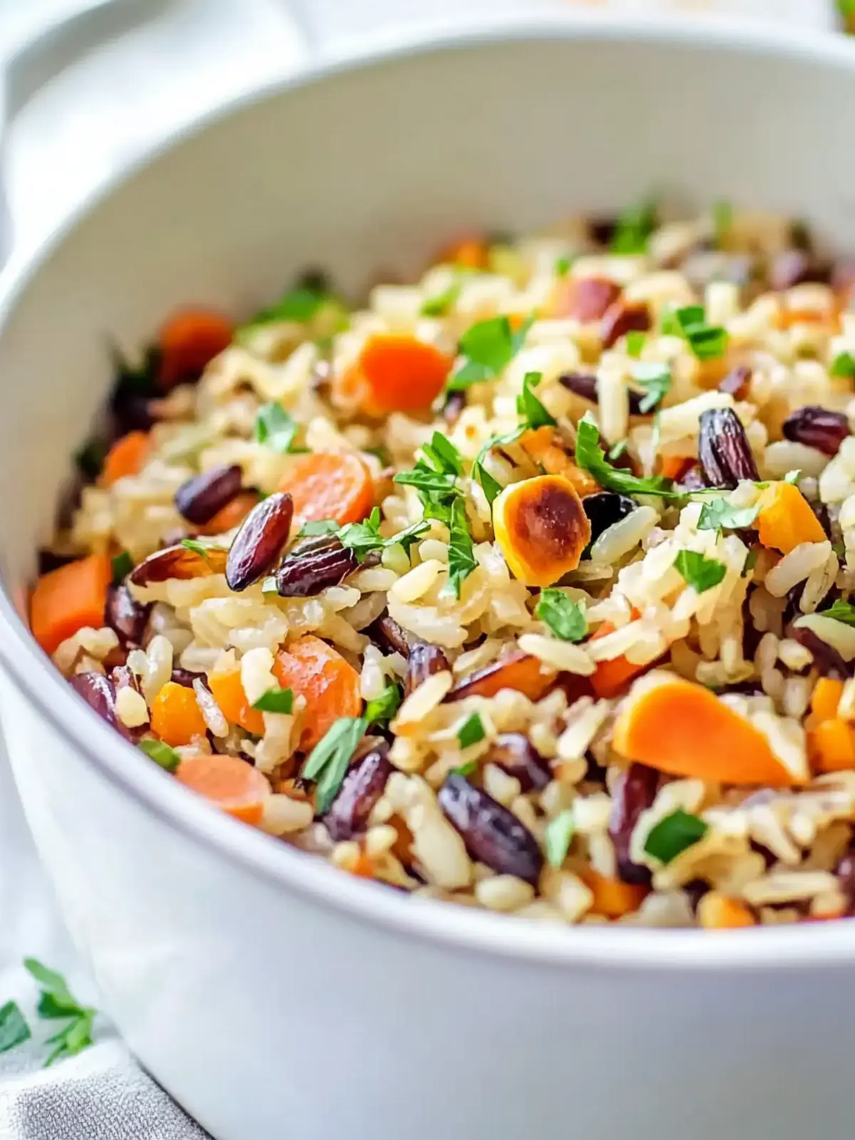 Savor this Wild Rice Pilaf with Sweet Potatoes and Cranberries 4 Wild Rice Pilaf