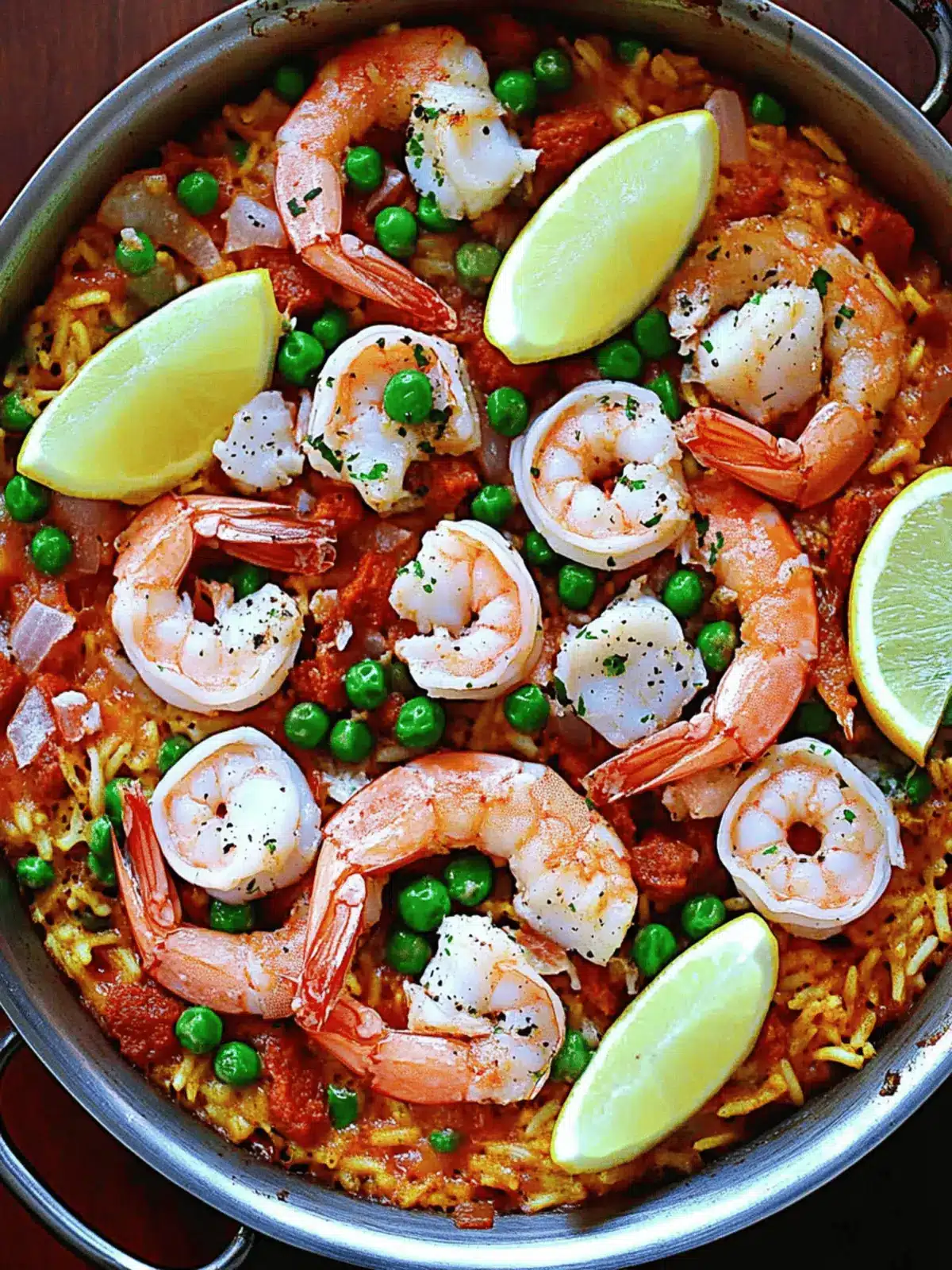 Paella with Chorizo and Seafood