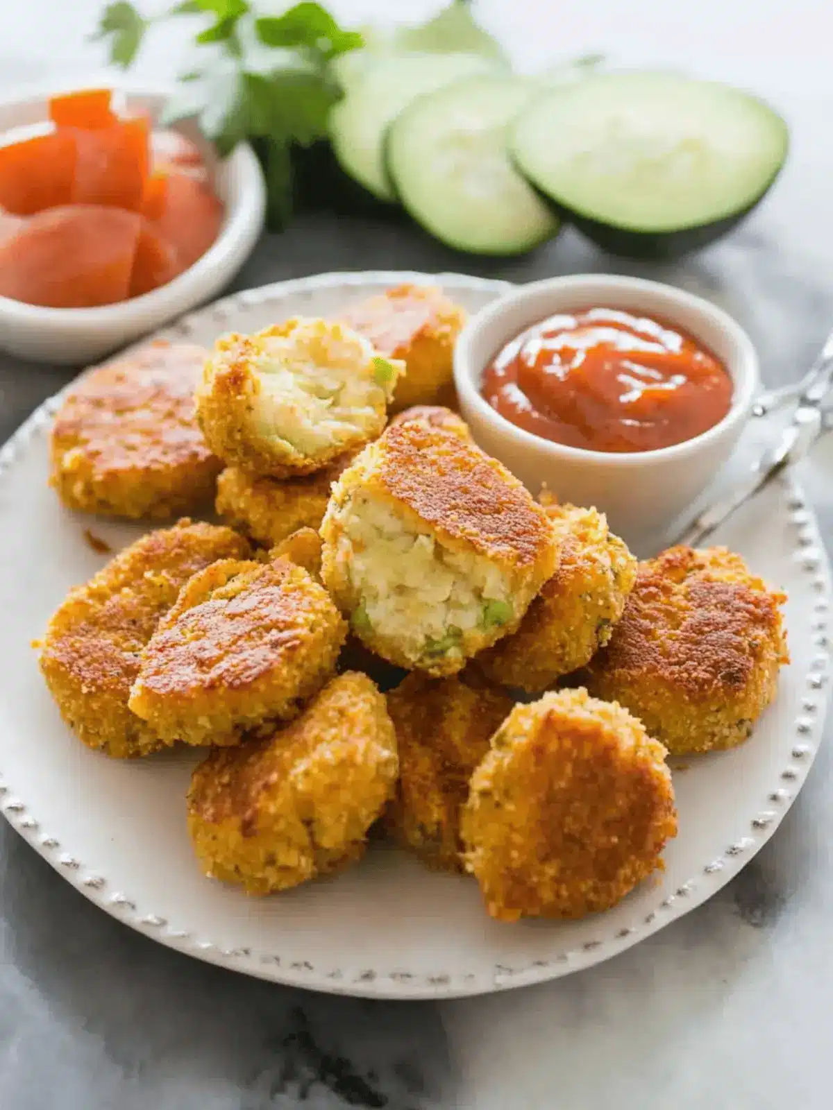 Crispy Chickpea Vegetable Nuggets for Guilt-Free Snacking 2 Chickpea Vegetable Nuggets