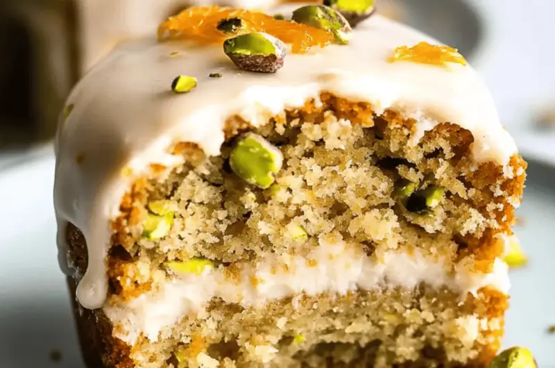 Vegan Orange and Pistachio cakes