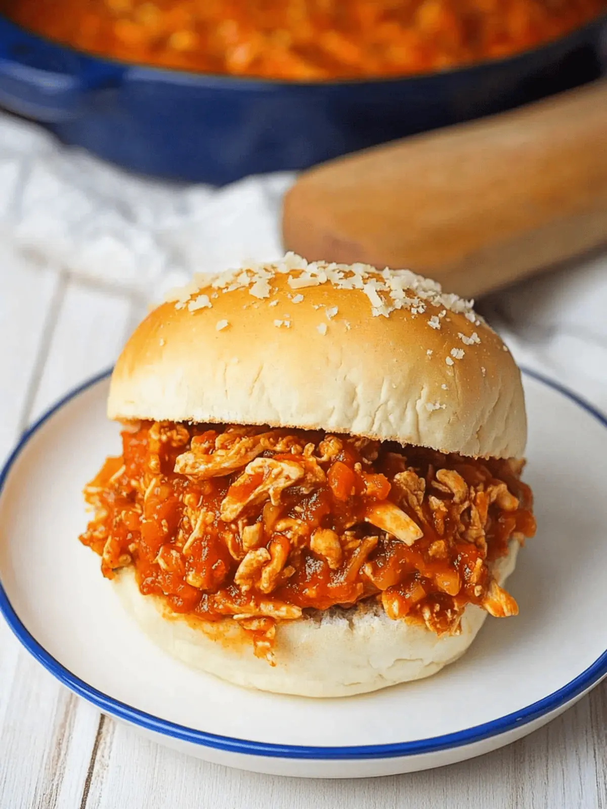 Chicken Parmesan Sloppy Joes