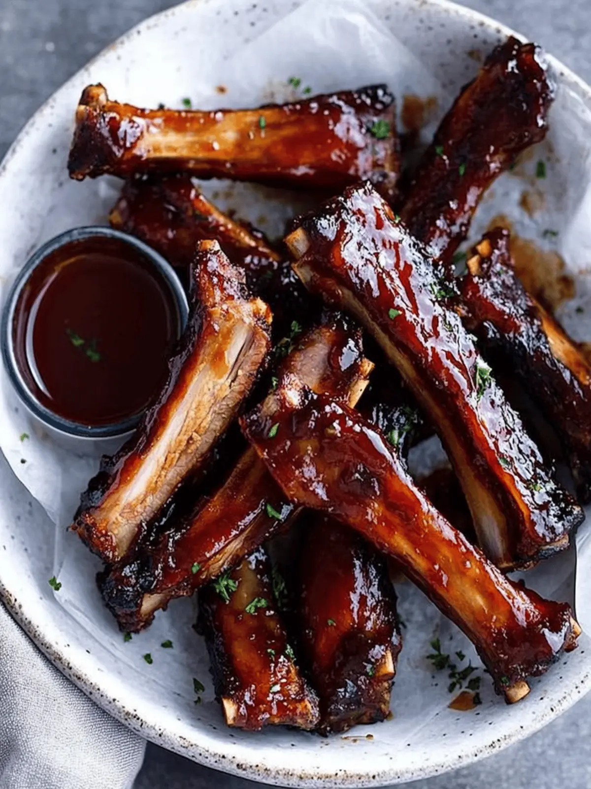 Easy Sticky Lamb Ribs