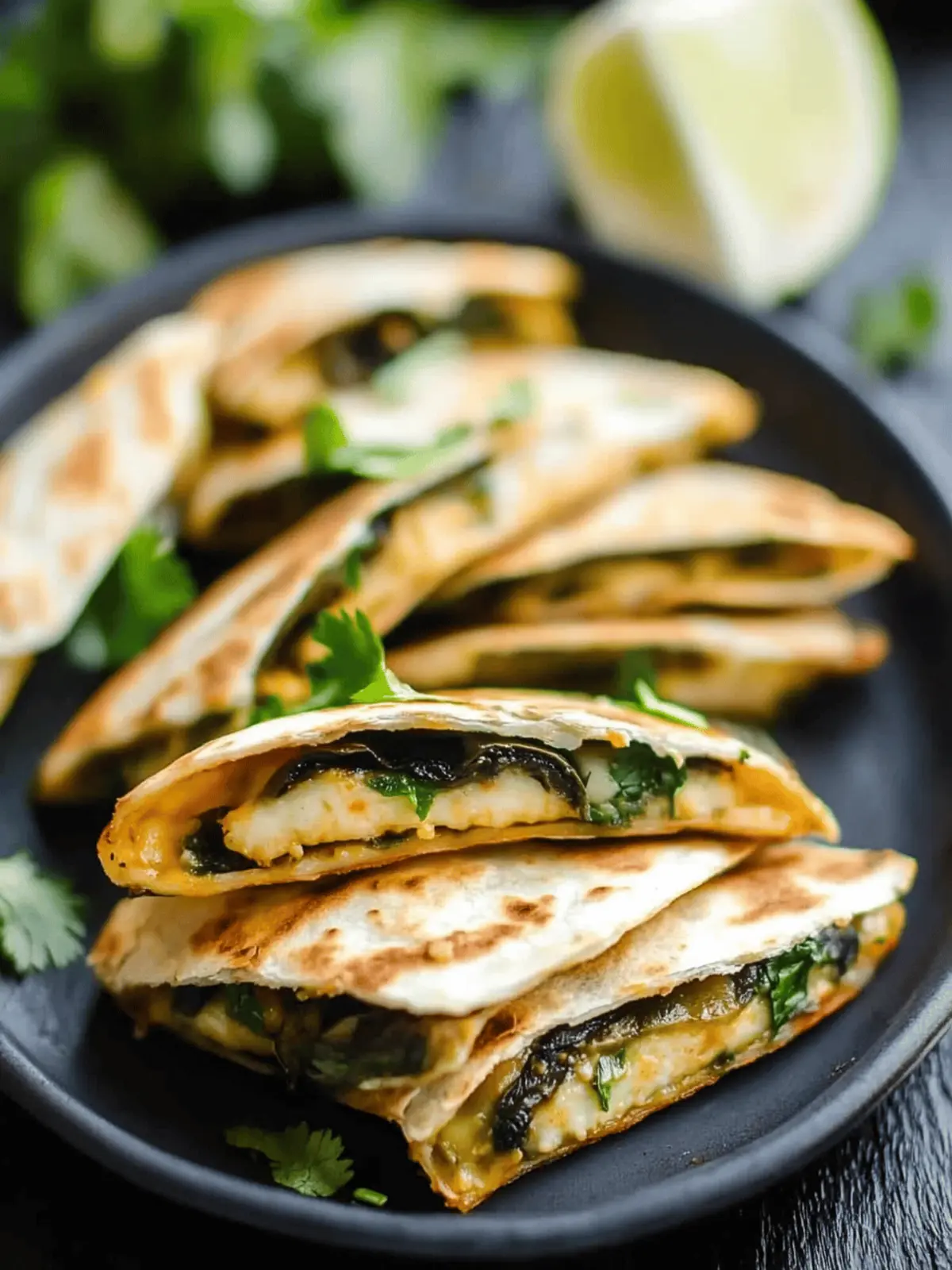 Irresistible Mini Party Poblano Quesadillas for Quick Fun 4 Mini Party Poblano Quesadillas