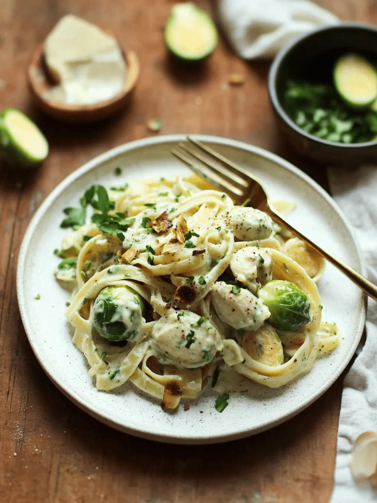 Garlic and White Wine Pasta with Brussels Sprouts Bliss 4 Garlic and White Wine Pasta with Brussels Sprouts