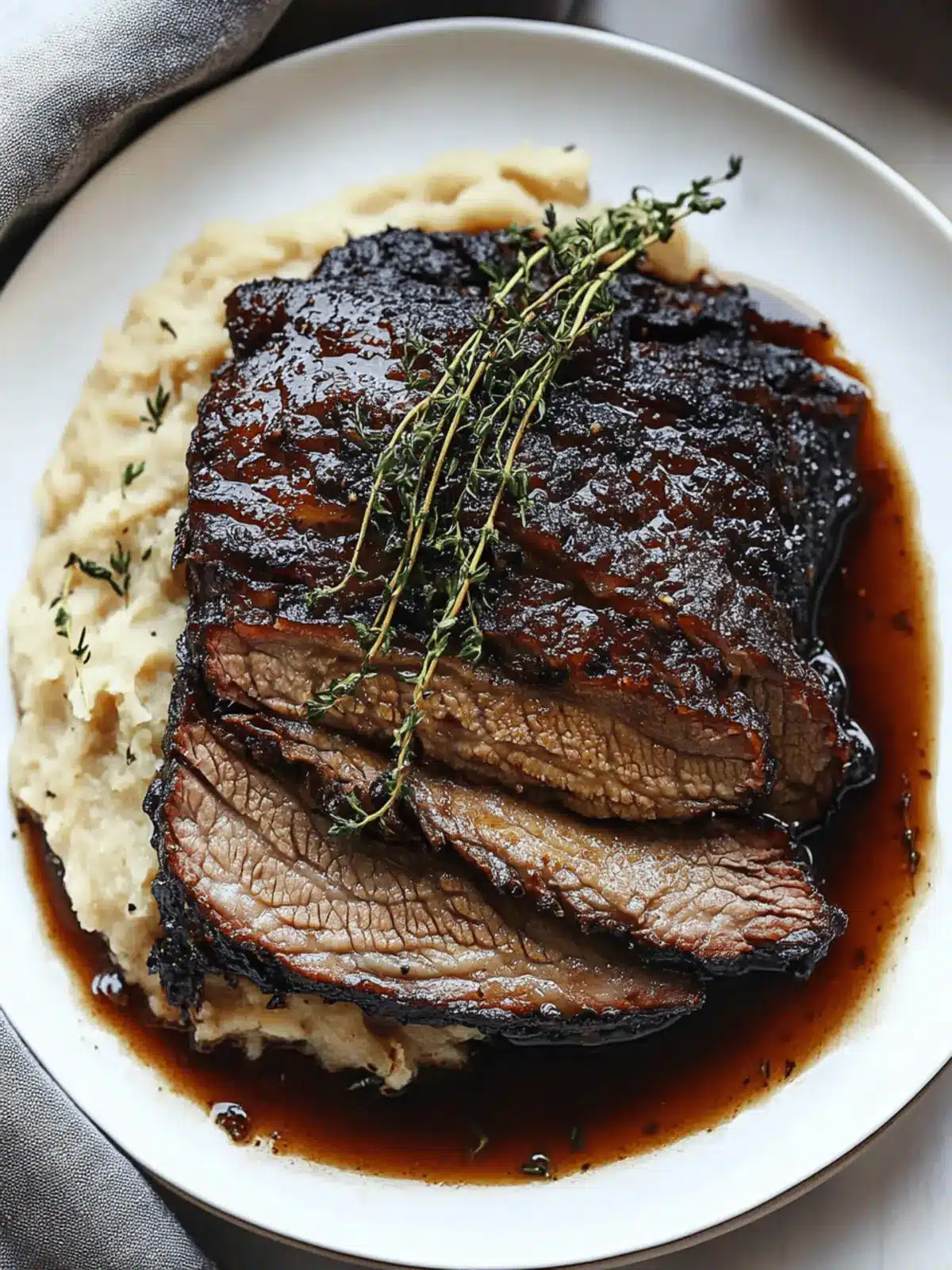 Savory Red Wine Braised Brisket