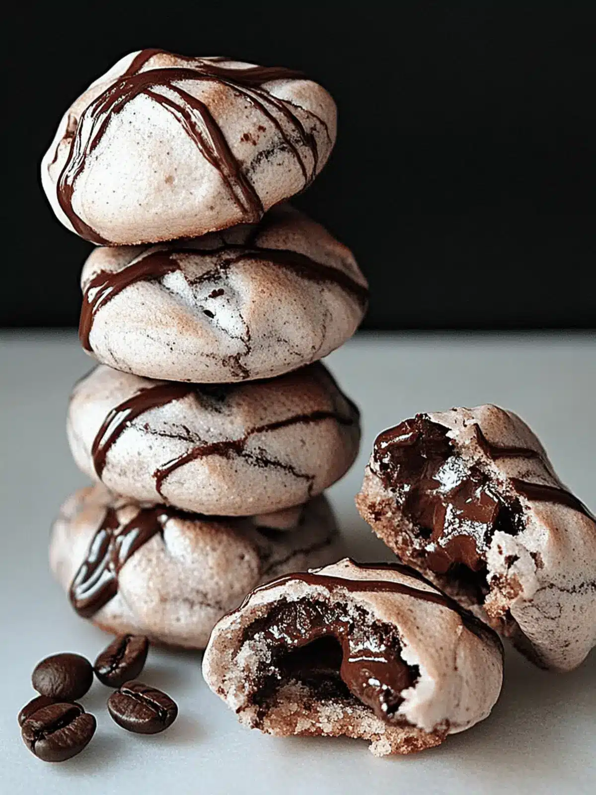 Melt-in-Your-Mouth Chocolate Espresso Meringue Cookies 4 Chocolate Espresso Meringue Cookies