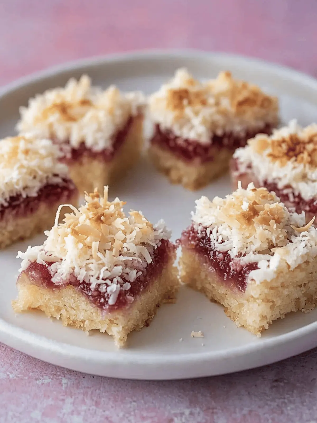 Coconut Jam Slice