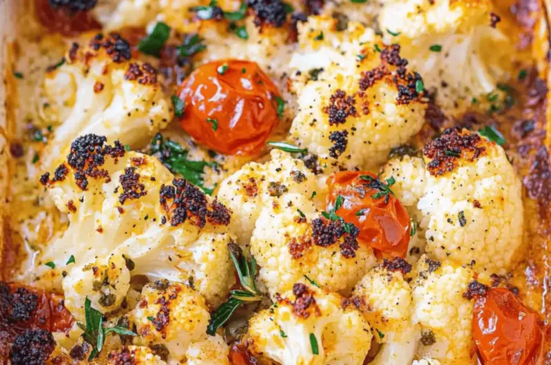 Greek-inspired Baked Feta & Cauliflower